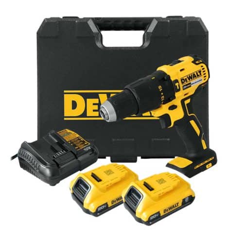 KIT TALADRO PERCUTOR 1/2 2 BATERIAS 2AH DEWALT DCD709D2-B3